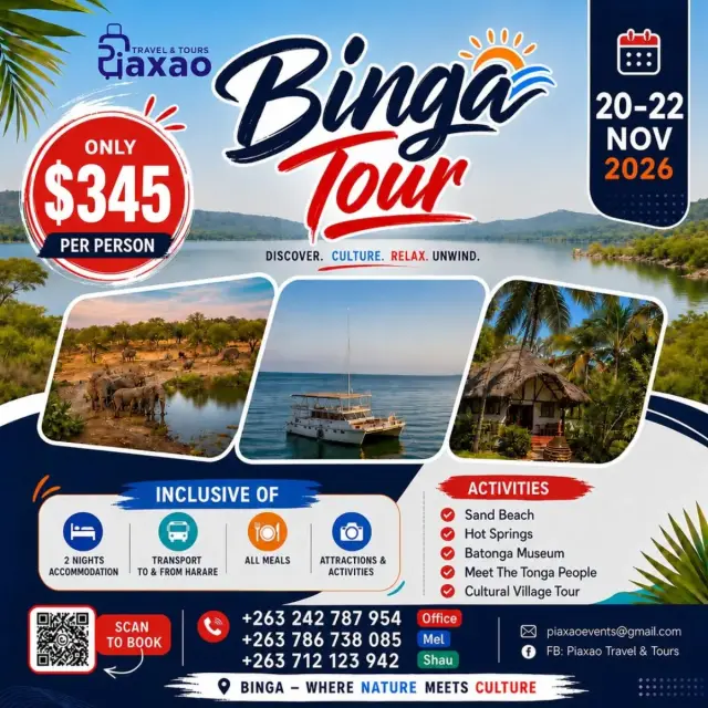 Flyer for Binga tour