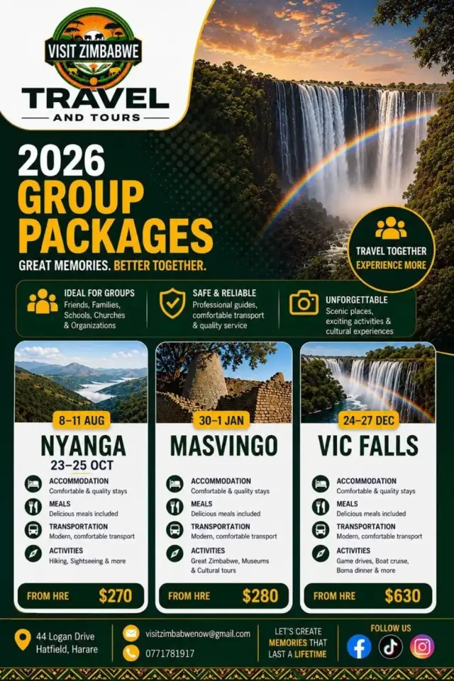 Flyer for Nyanga group package
